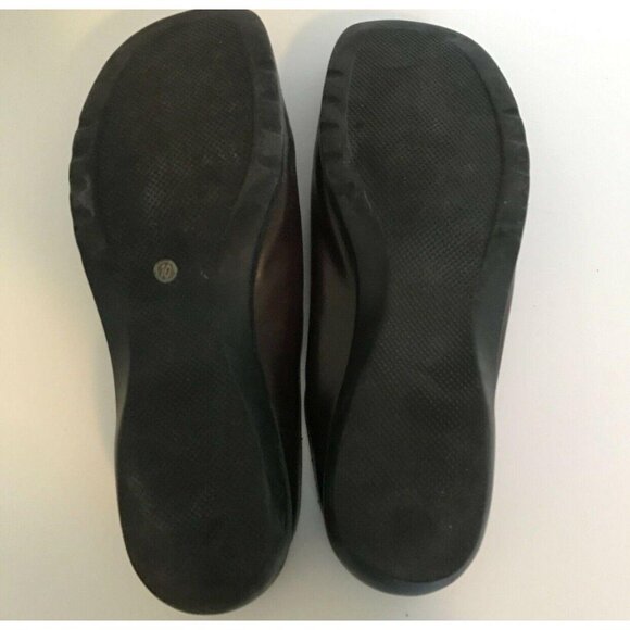 LiteStride Womens Brown Leather Slip On Clogs Casual Work Shoes Size 10 - Picture 4 of 6